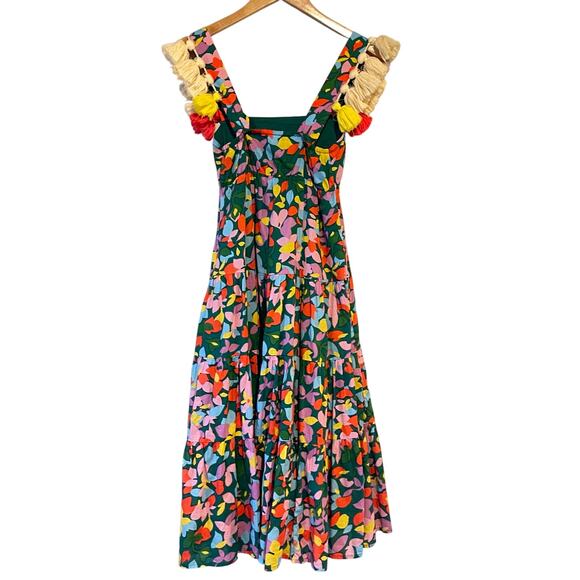 NWOT J. Crew Tassel Dress‎ Confetti Floral Midi Dress Size XXS - Picture 9 of 9